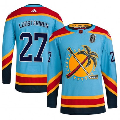 Youth Authentic Florida Panthers Eetu Luostarinen Adidas Reverse Retro 2.0 2024 Stanley Cup Final Jersey - Light Blue