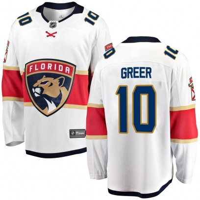 Youth Breakaway Florida Panthers A.J. Greer Fanatics Branded Away Jersey - White