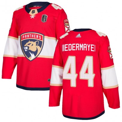 Men's Authentic Florida Panthers Rob Niedermayer Adidas Home 2024 Stanley Cup Final Jersey - Red