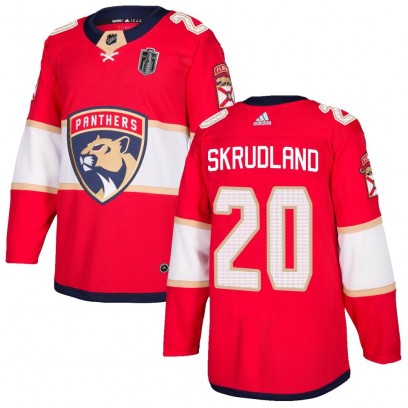 Men's Authentic Florida Panthers Brian Skrudland Adidas Home 2024 Stanley Cup Final Jersey - Red