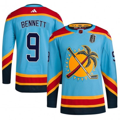 Men's Authentic Florida Panthers Sam Bennett Adidas Reverse Retro 2.0 2024 Stanley Cup Final Jersey - Light Blue